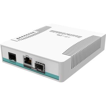 MikroTik Облачный маршрутизатор Коммутатор CRS106-1C-5S, 5 x SFP, 11 W, PoE, DDMI, 400 МГц, 128 МБ ОЗУ, 16 МБ флеш-памяти (CRS106-1C-5S)