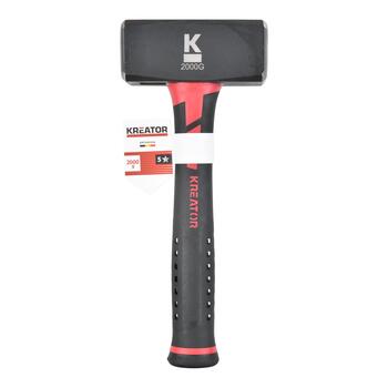 Kreator āmurs KRTH90304, 2kg, 120x48mm, C45 kalts tērauds, stikla šķiedras rokturis, 240mm, pretšļūdes pārklājums (KRTH90304)