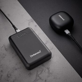 Intenso Power Bank B10000 7320530, 10000 мАч, 12 Вт, 3 устройства, USB-C, 2x USB-A, индикатор состояния LED (7320530)