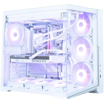 Zalman D40 WHITE, корпус Midi Tower ATX, 7x120мм ARGB вентиляторы, 1xUSB 3.2 Type-C, 1xUSB 3.2 Type-A, 410мм GPU, 160мм CPU (D40 WHITE)