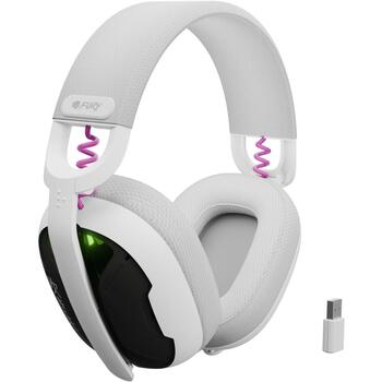 Fury беспроводные наушники Fukiya F6 NFU-2337, 40мм, 20-20000Гц, 40ч, Bluetooth 5.4, USB Type C, ENC микрофон, белые (NFU-2337)