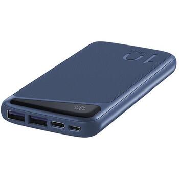 Navitel Power Bank PWR10 MX Blue, 10000mAh, 3.7V, 37Wh, 2xUSB-A, 1xUSB-C, 1xMicro-USB, защита от перезарядки (PWR10 MX Blue)