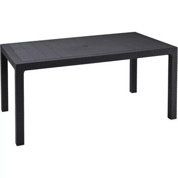 Keter Melody садовый стол 29190205939, 160.5x94.5x74.5cm, 15кг, серый, в стиле ротанг, на 6 персон (29190205939)