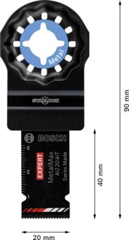 Starlock AIZ20AIT 1 gab., Svārstību daudzfunkcionālajiem darbarīkiem EXPERT AIZ 20 AIT METALMAX GREMDZĀĢĒŠANAS ASMENS, 2608900012 BOSCH (2608900012)