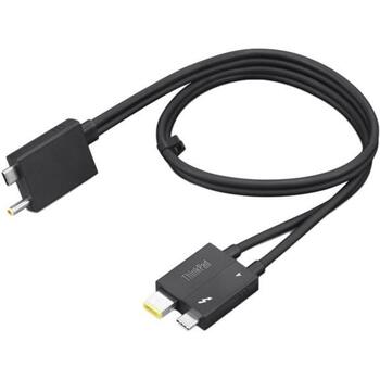 Lenovo ThinkPad Thunderbolt 4 Darbstacijas Doka Sadales Kabelis 4X91K16970, 70cm, 40Gbps, 100W uzlāde (4X91K16970)