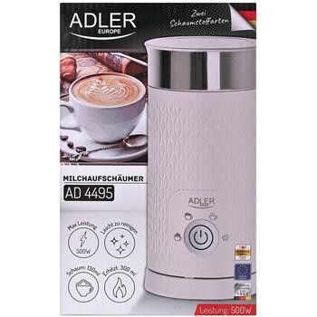 Adler piena putotājs/sildītājs AD 4495, 500 W, 130 ml putošanas jauda, 300 ml sildīšanas jauda, 4 funkcijas (AD 4495)