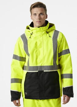 Helly Hansen Hi-vis зимняя куртка Uc-Me 71355_369-M, CL3, желтый/черный, M, молния YKK, съемный капюшон, петля для ID-карты (71355_369-M)