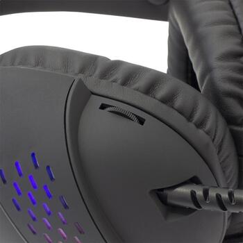 White Shark Наушники OX GH-2140, 50mm, 16Ω, 20Hz-20kHz, 110dB±3dB, 2m, RGB, накладные, проводные, 2x3,5mm, USB (OX)