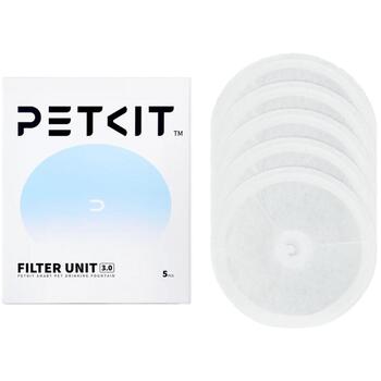 Petkit Фильтр для фонтана G3, P4161, 5 шт, 0.233кг, 3-ступенчатая фильтрация, сетчатый фильтр, активированный уголь (P4161)