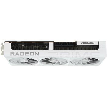 Asus Video karte PRIME-RX9070XT-O16G-WH 16GB GDDR6, 2460 MHz, 256 bit, PCIe 5.0, 3 ventilatori, 7680 x 4320 (PRIME-RX9070XT-O16G-WH)