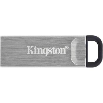 Kingston DataTraveler Kyson DTKN/128GB, 128 ГБ, USB Type-A, USB 3.2 Gen 1, 200 МБ/с, 60 МБ/с, без крышки, металлический корпус (DTKN/128GB)