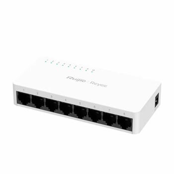 Ruijie Reyee RG-ES08F | 8-портовый 10/100 Mbps Неуправляемый Коммутатор — Белый Корпус (RG-ES08F)