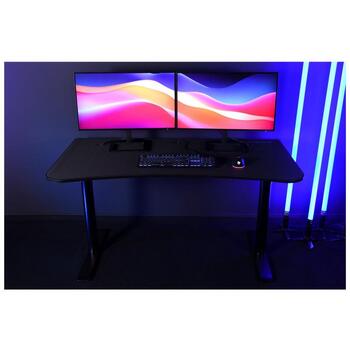 Arozzi Spēļu Galda ARENA-MEDIUM-PBK, 71cm, 140cm, 75.5cm, 2cm, pilnīga mikrošķiedras virsma, kabeļu pārvaldība (ARENA-MEDIUM-PBK)