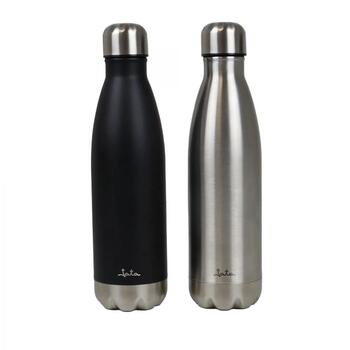 Jata HTER1001 термобутылка, 0,5 л, нержавеющая сталь, серебристый, без BPA, завинчивающаяся крышка (HTER1001)
