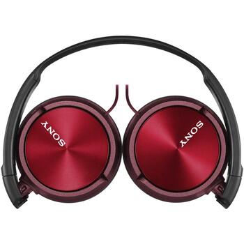 Sony Наушники MDR-ZX310 КОД, 1.2м, 24Ω, динамические, красные, складные, стерео, 3.5мм (MDRZX310R.AE)