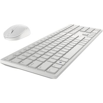 Dell Клавиатура и мышь KM5221W Pro 580-AKEZ, 2.4GHz, 3 кнопки, беспроводная, QWERTY, белая (580-AKEZ)