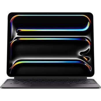 Apple Magic Keyboard iPad Pro 13-collu (M4) MWR53S/A, melna, USB-C, 14 funkciju taustiņi, haptiska atgriezeniskā saite (MWR53S/A)