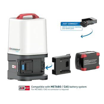 Akumulatora darba lampa AREA 10 CONNECT, 10000 lm, 03.6103C, karkass C CAS, Scangrip (03.6103C)