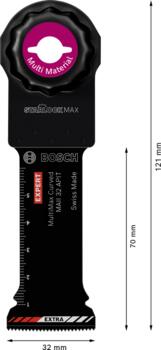 Svārstību daudzfunkcionālajiem darbarīkiem EXPERT MAII 32 APIT MULTIMAX GREMDZĀĢĒŠANAS ASMENS BOSCH 2608900031 (2608900031)