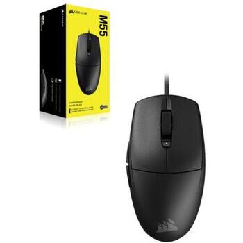 Corsair игровая мышь M55 CH-930F000-WW, 16000 dpi, 6 кнопок, USB, оптический сенсор, кабель 1.8 м, 55 г (CH-930F000-WW)