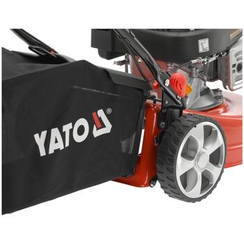 Yato Benzīna zāles pļāvējs YT-85521, 2.1 kW, 410 mm, 25-75 mm, 40 l, 123 cm³, LONCIN LC1P65FE-3, pašgājējs, aizmugures izmešana (YT-85521)