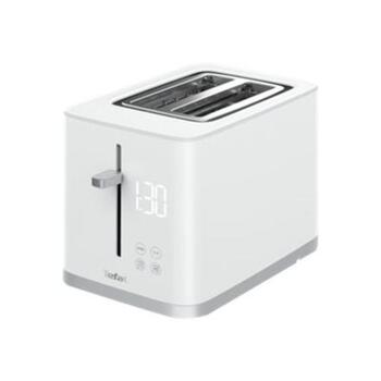 Tefal Тостер TT693110, 850 Вт, 2 слота, Пластик, Белый, 7 уровней поджаривания, Съемный лоток для крошек, Автоцентрирование (TT693110)