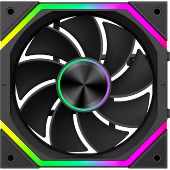 Gamemax Korpusa ventilators FN12A-N2 WL-R, 120mm, 58.6cfm, 800-2000rpm, Hidrauliskais gultnis, 30.6dBA (FN12A-N2 WL-R)