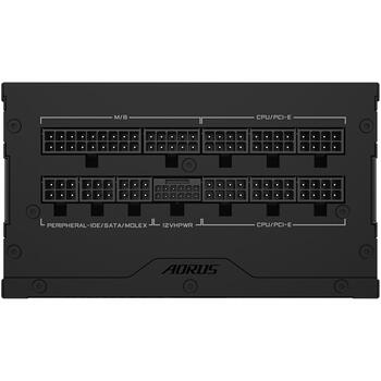 Gigabyte Datora barošanas bloks GP-AE1000PMPG5, 1000W, 80 PLUS Platinum, 120mm ventilators, pilnībā modulārs, aktīvā dzesēšana (GP-AE1000PMPG5)