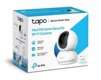 Tp-Link Wi-Fi камера наблюдения TAPO C200, 1080p, 360° горизонтально, 114° вертикально, ночное видение 30 ft, обнаружение движения (TAPOC200)