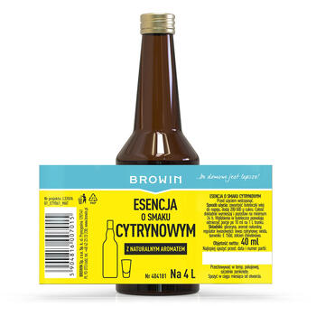 Browin Citrona aromāta esence, 404181, 40ml, 4L dzēriena pagatavošanai, dabīgā aromāta klātbūtne (404181)