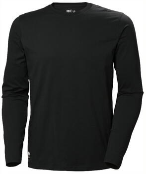 Helly Hansen рабочая рубашка HHWW Classic 79169_990-2XL, 2XL, черный, 100% хлопок, 150 g/m², длинные рукава, рифленый воротник (79169_990-2XL)