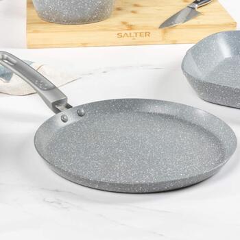 Salter Pankūku panna BW13656GEU7, 25cm, alumīnijs, mīksts rokturis, nepiedegošs pārklājums, saderīga ar visiem plīts tipiem (BW13656GEU7)