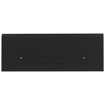 Lanberg настенный монтажный шкаф WAF1-5203-04-00B, 540mm, 4U, 3U, 60kg, 2 вертикальные рейки, 2 горизонтальные рейки, металл (WAF1-5203-04-00B)