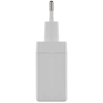 Emos Универсальное USB настенное зарядное устройство GaN V04G45, 45 Вт, 100–240 В, 2xUSB, быстрая зарядка, защита от перегрузки (V04G45)