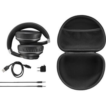 Hama Беспроводные наушники 00184159, 310g, 97dB, 33Ω, Bluetooth, ANC, 20ч музыка, 18ч разговор, сенсор касания (00184159)