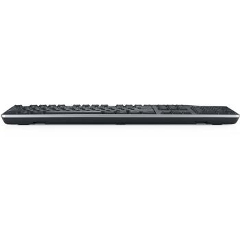 Клавиатура Dell 580-AFYX USB, черная, QWERTY, 1 шт., считыватель смарт-карт, USB, полноразмерная, водоотталкивающая (580-AFYX)