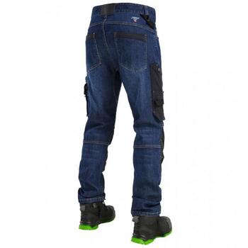 Pesso Рабочие брюки KD155_BLUE-L, джинсовая ткань, L, 70% хлопок, 28% полиэстер, 2% эластан, гибкие, усиленные (KD155_BLUE-L)