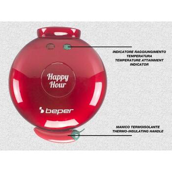 Beper Электрический столовый гриль P101CUD600, 900 W, 23.5 см, 28.5x25x12 см, антипригарное, ручное управление (P101CUD600)