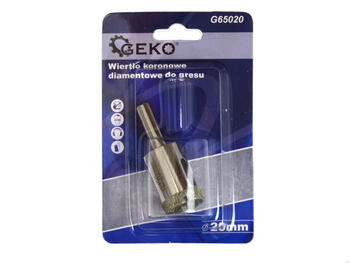 Dimanta kroņurbis 20mm, flīzēm GEKO (G65020)