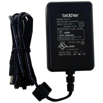 Brother strāvas adapteris AD24ESEU, 9V, 1.6A, ārējais, ENERGY STAR, saderīgs ar P-Touch PT-1000, PT-1005 (AD24ESEU)