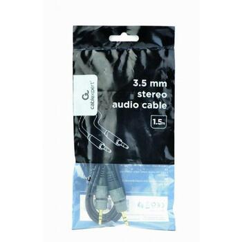 Gembird kabelis 3.5mm CCAP-3535MM-1.5M 1.5m, stereo ligzda 3.5mm 2, svars 0.013kg (CCAP-3535MM-1.5M)