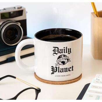 Paladone Daily Planet кружка PP14694SMT, 400ml, белая, дизайн в стиле Супермена, подходит для микроволновки (PP14694SMT)