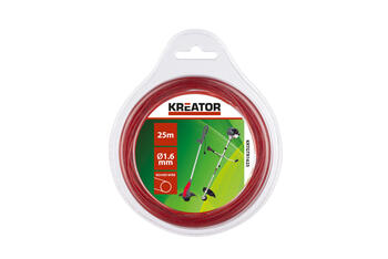 Kreator Леска для триммера KRTGTR1625, 1.60мм, 25м, Круглая, Нейлон (KRTGTR1625)