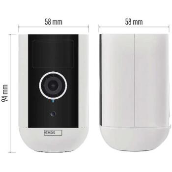 Emos GoSmart IP-камера IP-210 SNAP H4063, 5 Мп, 130°, IP65, 9600 мАч, Wi-Fi, ночное видение 10 м, обнаружение движения (H4063)