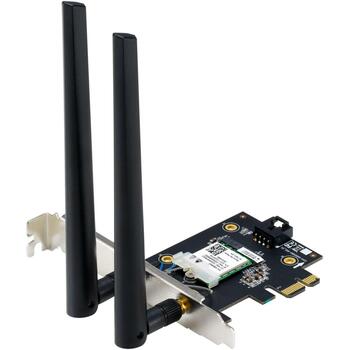 Asus беспроводной сетевой адаптер PCE-BE6500, 2882 Mbit/s, Wi-Fi 7, Tri-band (2.4 GHz / 5 GHz / 6 GHz), Bluetooth 5.4, WPA3 (PCE-BE6500)