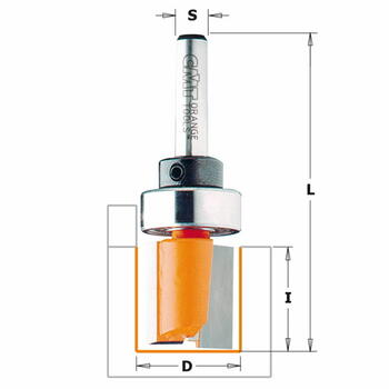 CMT Frēzes asmens TCT 911.160.11B, S=8, D=16x20mm, ar gultni (911.160.11B)
