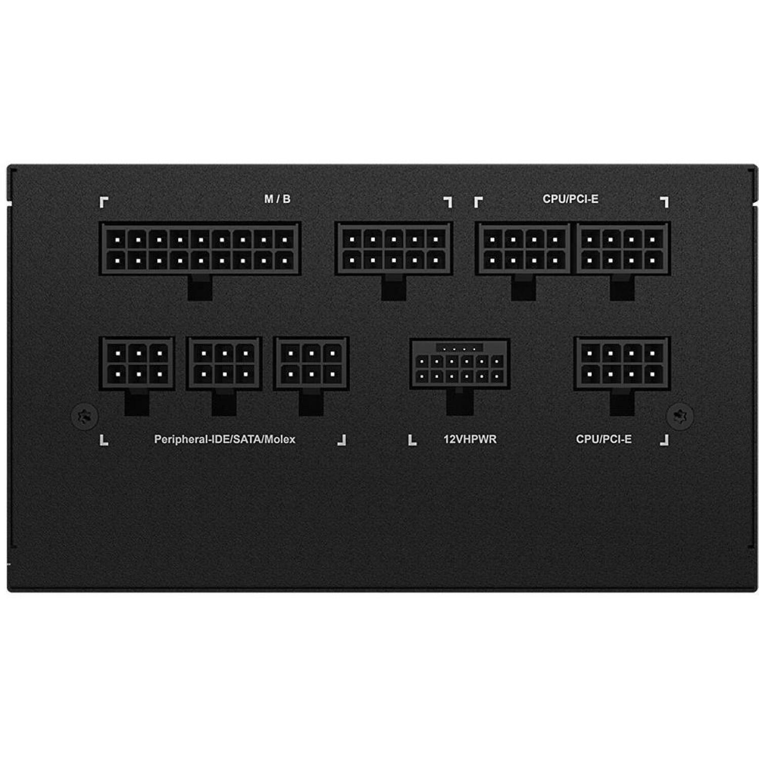 Gigabyte Datora barošanas bloks UD850GM PG5 V2, 850W, 100-240V, 50/60Hz, 80 PLUS Gold, pilnībā modulārs, aktīvā dzesēšana (GP-UD850GM PG5 V2)