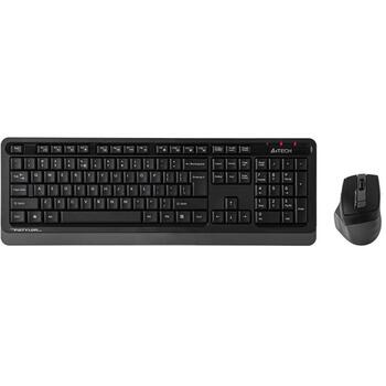 A4Tech FStyler комплект клавиатуры и мыши A4TKLA47478, 15м, 1xAA, 6 шт, 2000 dpi, USB, беспроводной, мембранный, серый (A4TKLA47478)