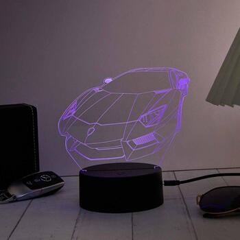 Manta SNL120RGB LED lampa, 3D dekorācija, 5W, 5V, USB-C, 16 krāsas, tālvadība, 2m vads, 3xAA (SNL120RGB)