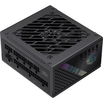 Gamemax barošanas bloks GS 850G, 850 W, SFX, Pilnībā modulārs, 1 x 24 pin ATX, 2 x 8 pin, 4 x 8 pin PCIe, 1 x 16 pin 12V, 6 x SATA (GS 850G)